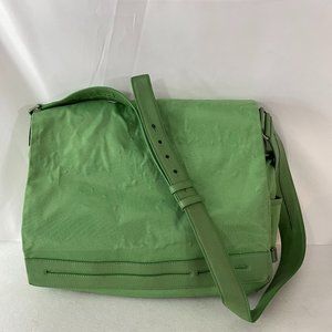 TUMI Green Nylon Messenger Bag